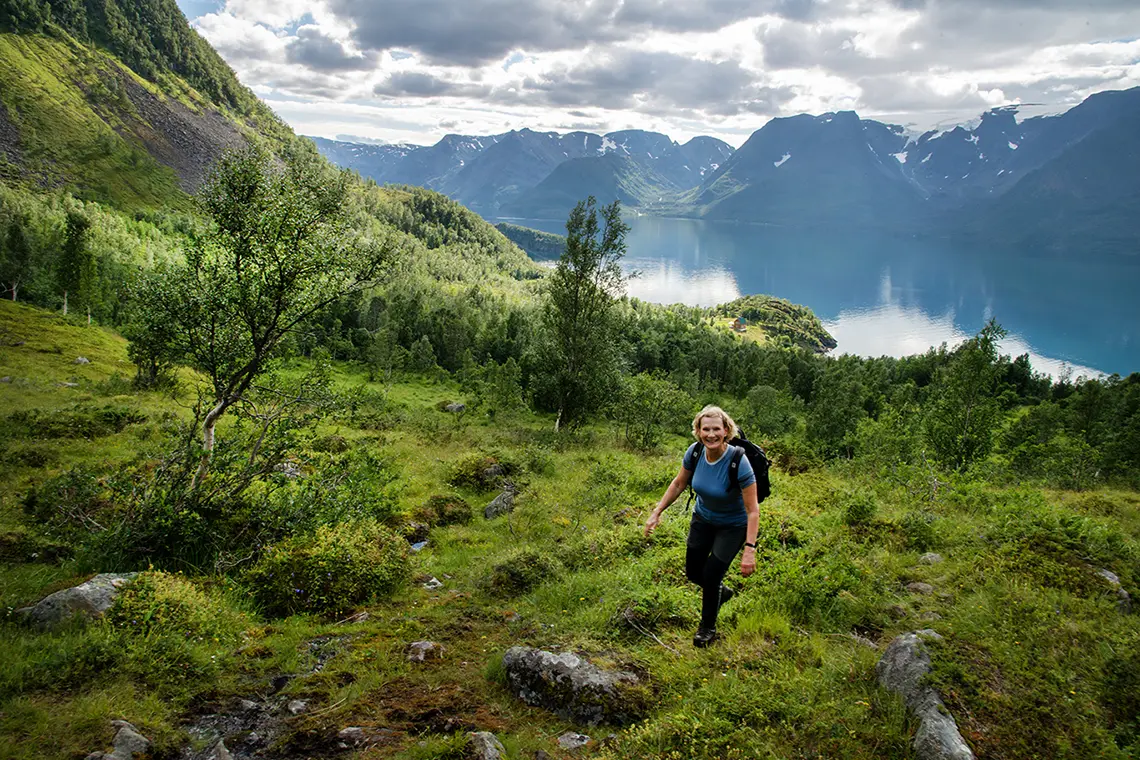 Päivi Lumiaro vaeltaa Norjassa